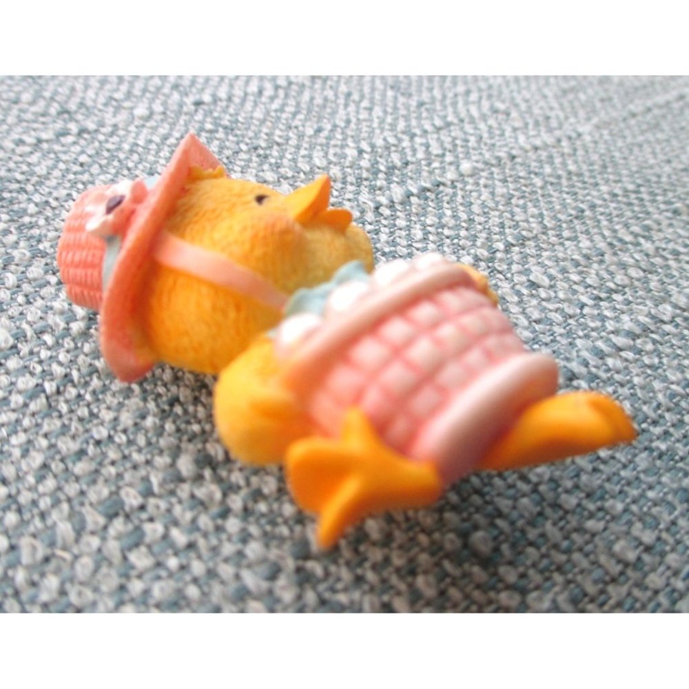 2 Easter Vintage Easter Chick Pins Easter Basket … - image 3